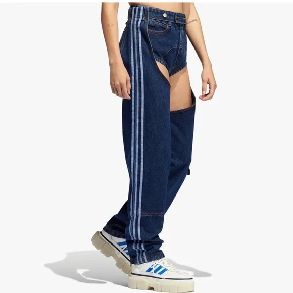 Denim Chaps Ivy Park Hot Adidas X Ivy Park Dark Blue Wash Denim Chaps